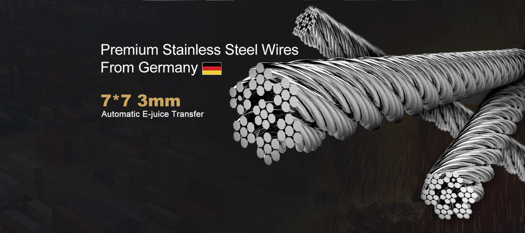 Vapefly Brunhilde MTL RTA Premium Stainless Steel Wires Form Germany