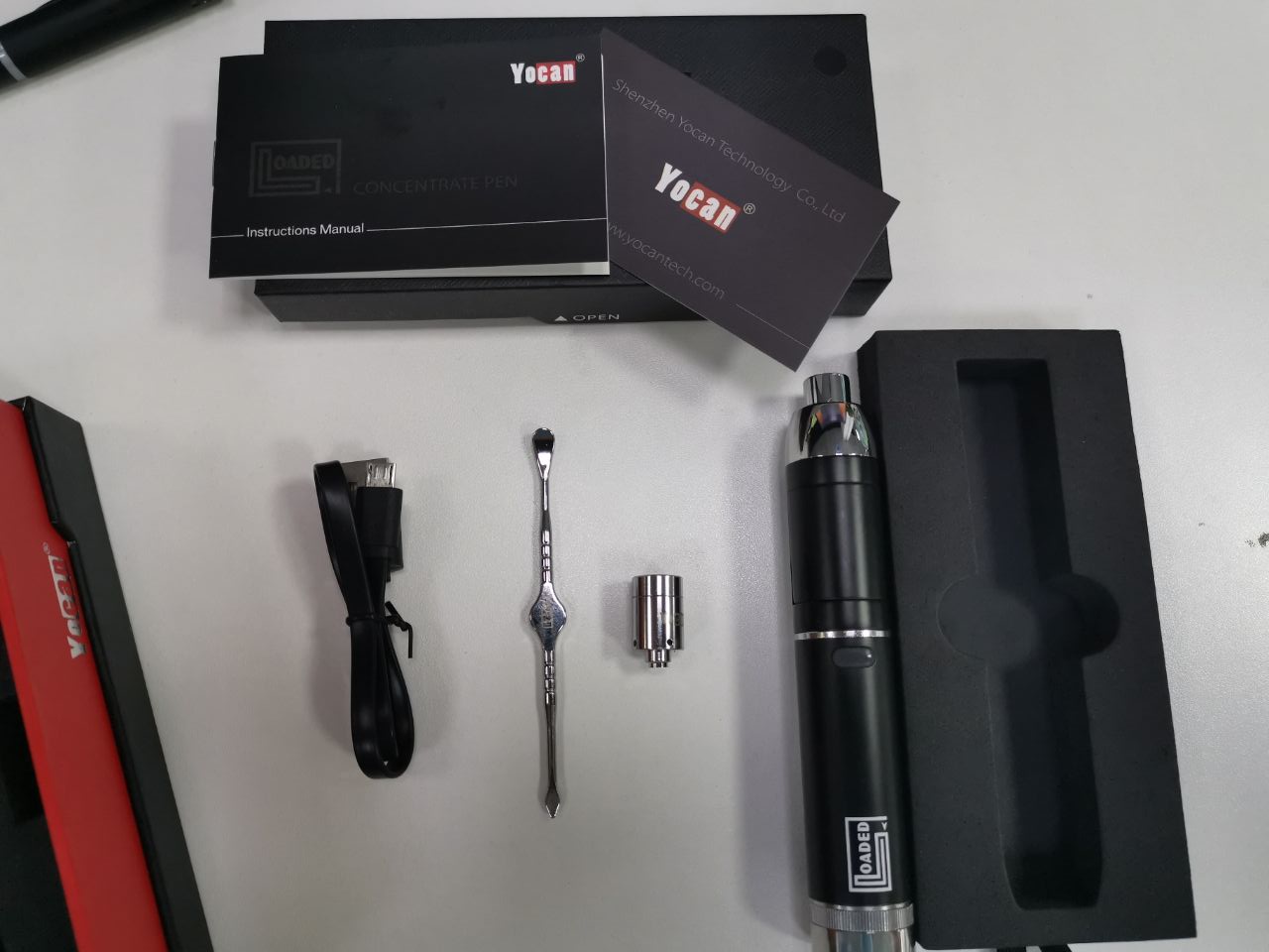 Yocan Loaded Wax Pen Package Includes