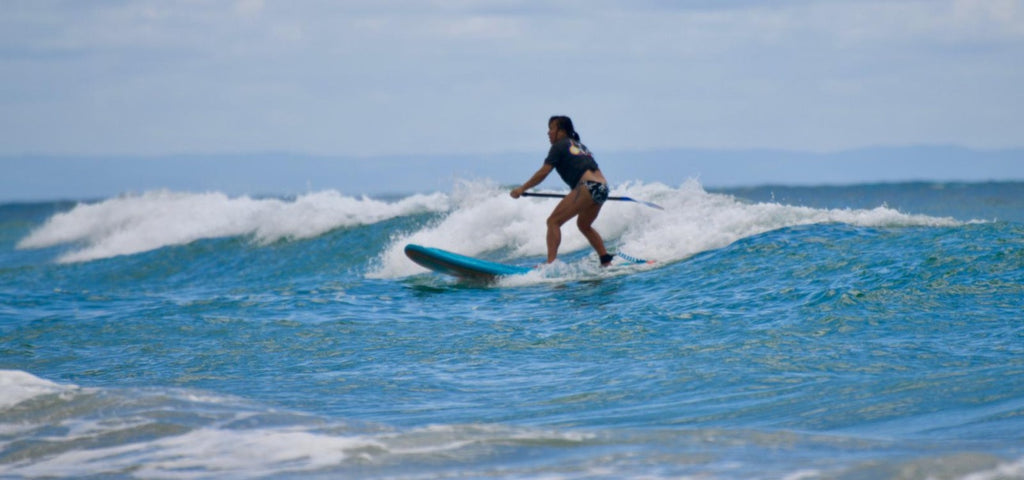 beginner sup surfing