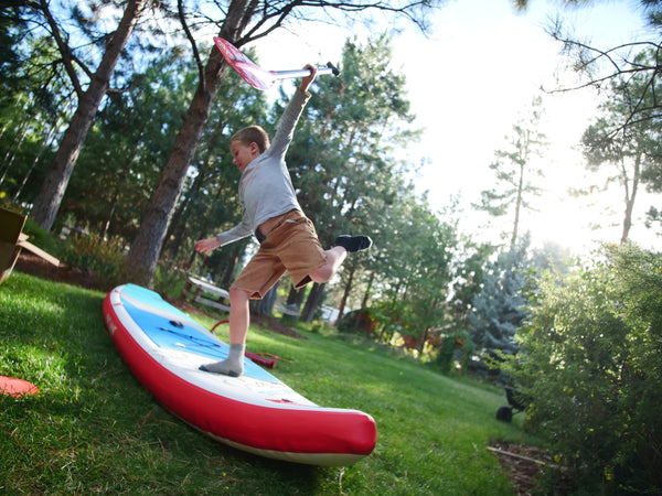 kid SUP paddleboard fun