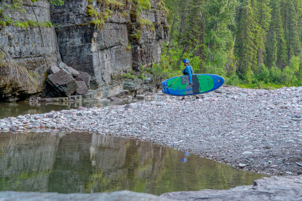 carrying sup river montana paddleboard