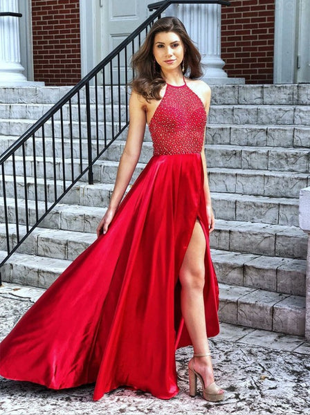 sexy red formal dresses