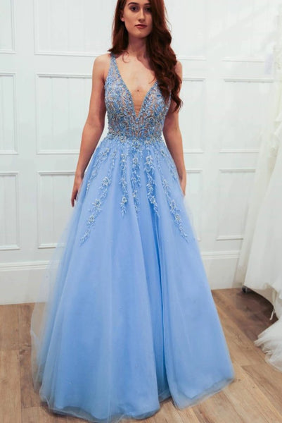 Blue Prom Dress 2020 Pageant Dress Evening Dress Dance Dresses