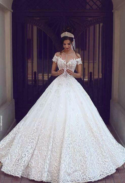lace wedding dress princess