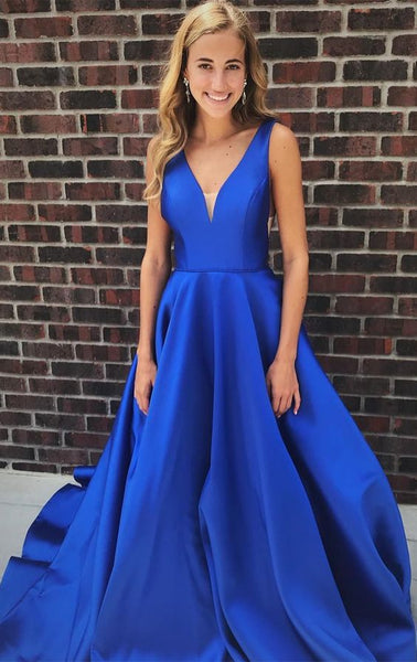 formal royal blue gowns