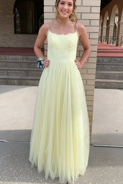 light yellow ball gown