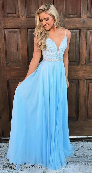 formal dresses baby blue