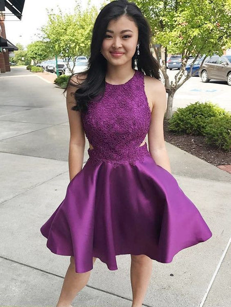 black and purple homecoming dresses