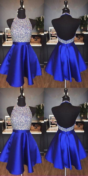 royal blue short gown