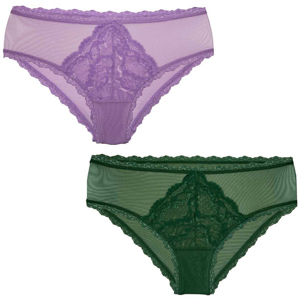 Valene Summer Day Breathable Lacy Panty-Wormwood Green – Shajgoj