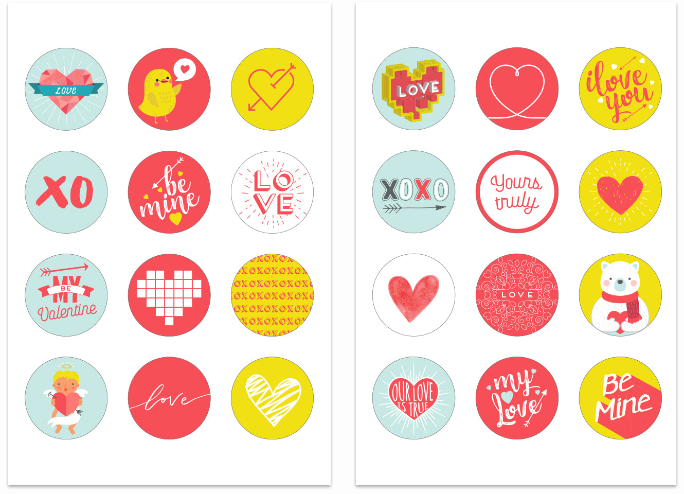 Zoe Organics Printable Stickers