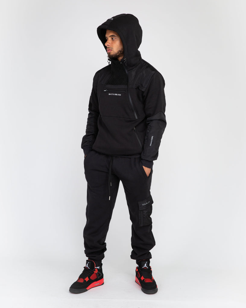 Quantom Tech Tracksuit (Black) | Stealth London