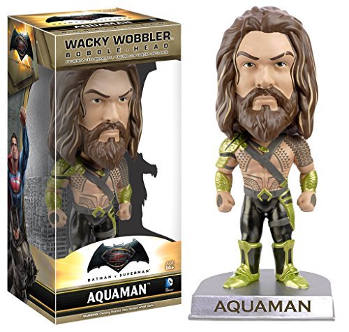 Batman v Superman Dawn of Justice Aquaman Wacky Wobbler Bobble-Head - A & D  Products NY Corp. Cool Toy Den