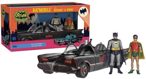 Funko DC Heroes 1966 Batimóvil Vehículo con Batman y Robin Figura de acción  - A & D Products NY Corp. Cool Toy Den