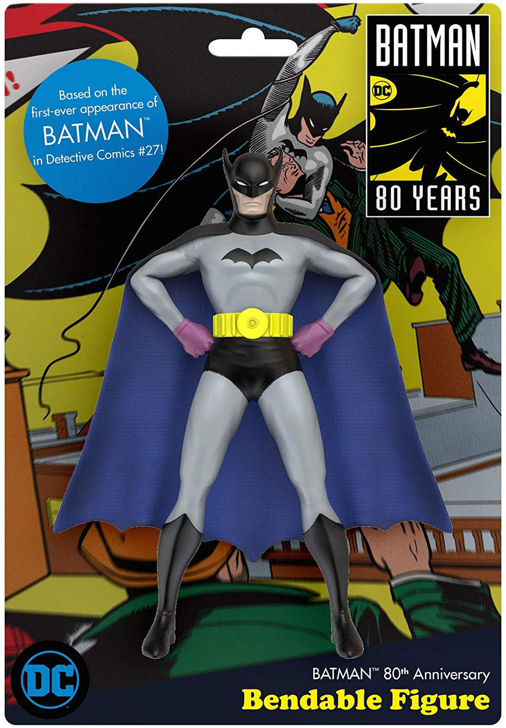 Batman - Detective Comics #27 80th Anniversary Edition Bendable Poseable  Figure - A & D Products NY Corp. Cool Toy Den