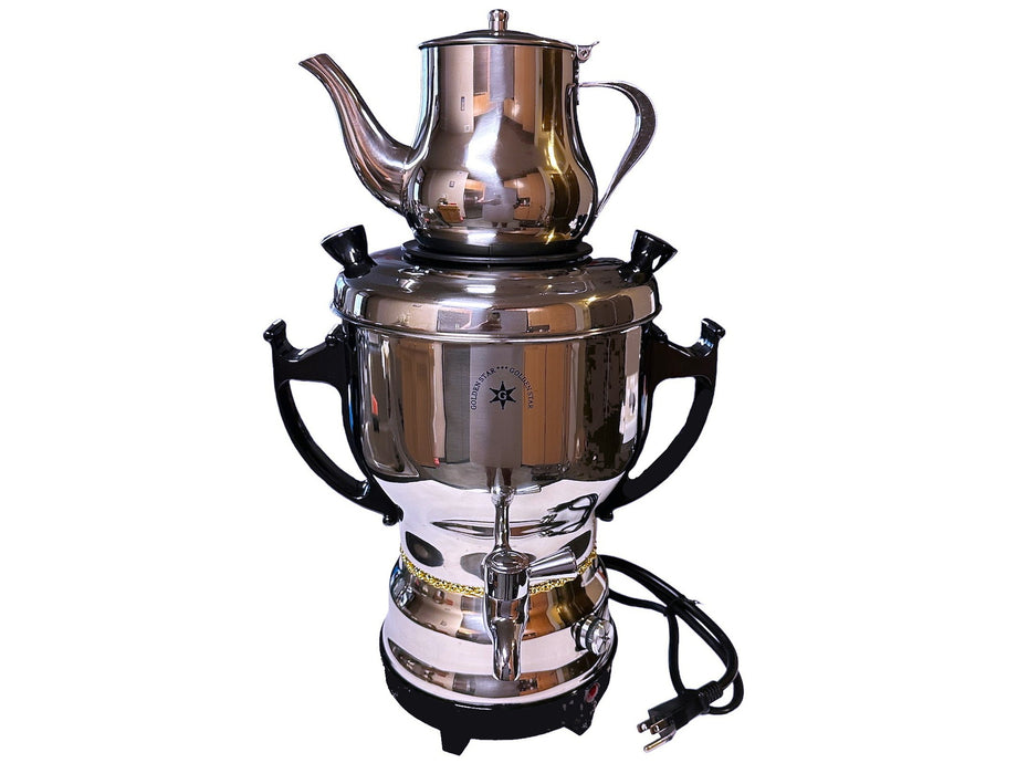 Fancy Electric Glass Tea Maker and Teapot With LED Light (Samovar, Sam –  Kalamala