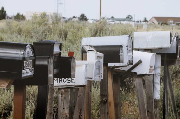 Mailboxes along country road