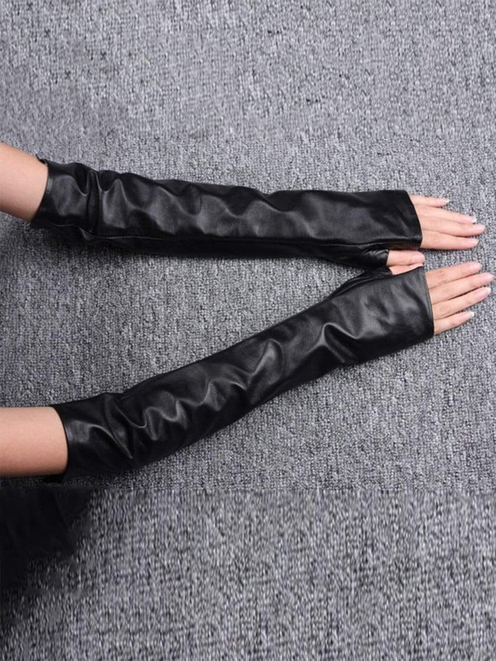 leather elbow gloves