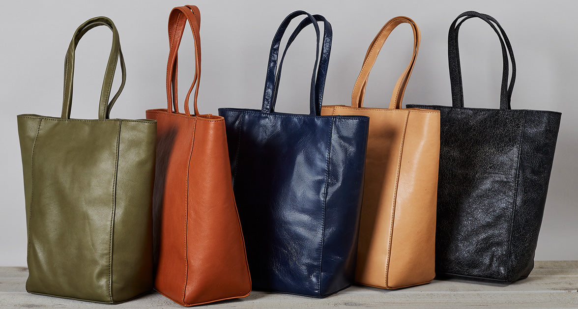 Mini leather totes perfect for your essential items!