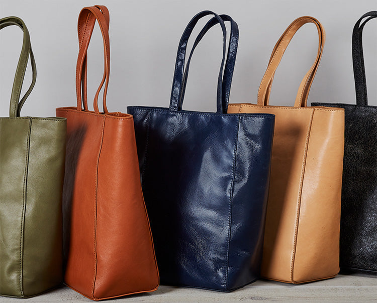 Mini leather totes perfect for your essential items!
