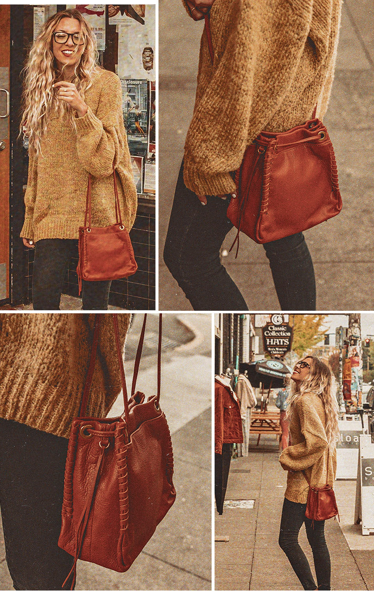 The Bolero Crossbody, the perfect leather bag for fall