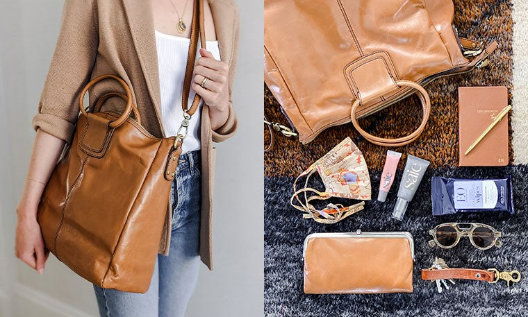 @apartment_34 styles the Tan Sheila leather handbag.