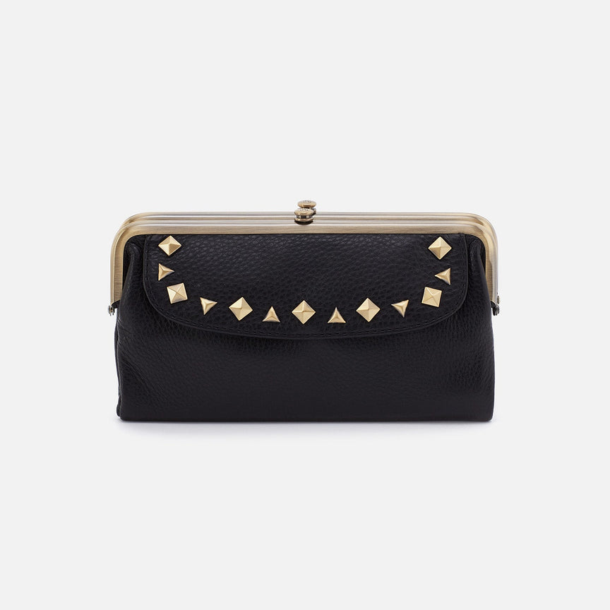 LAUREN Clutch-Wallet in Gold Leaf Cow Hide