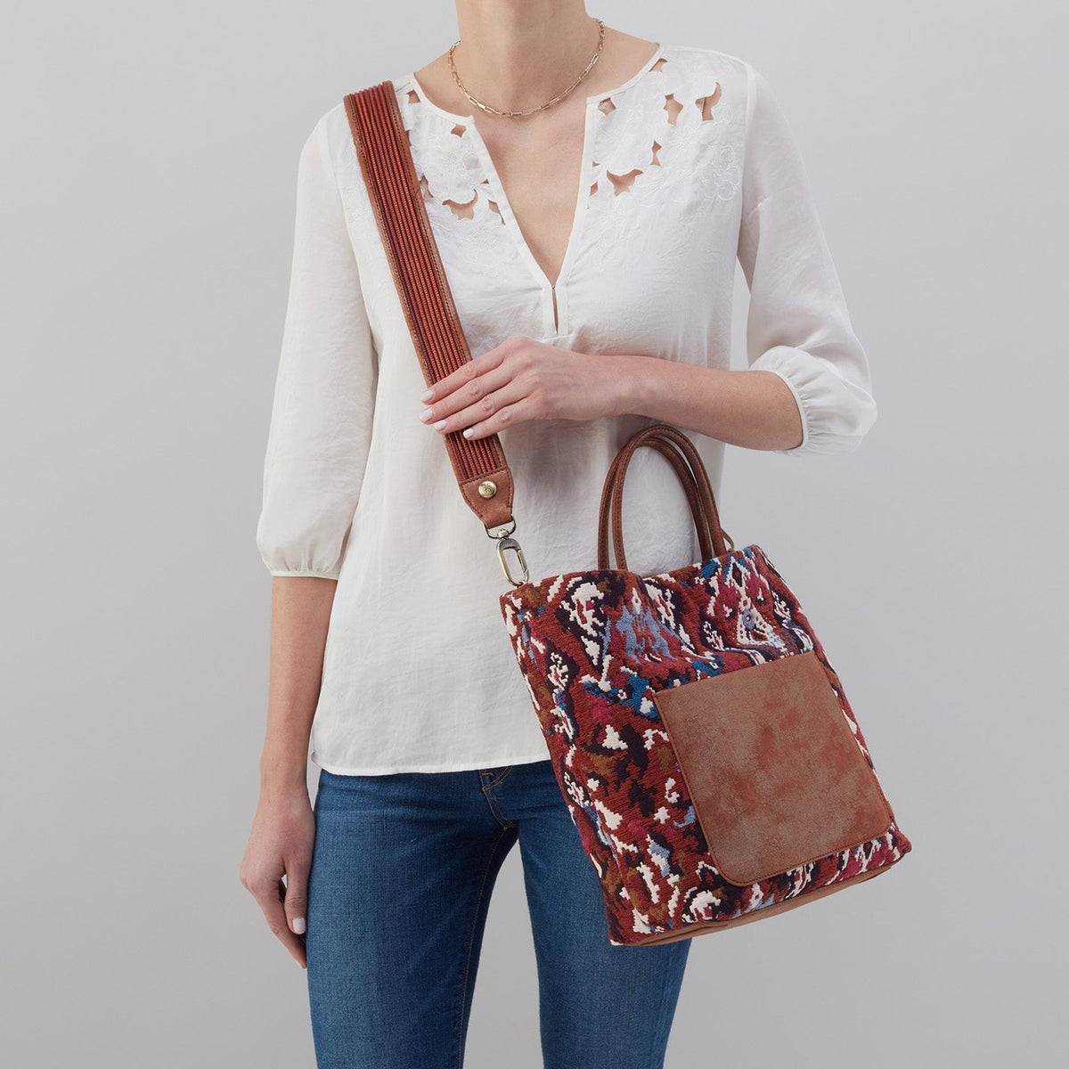 Tripp + Guitar Strap Tote in Tapestry - Damask