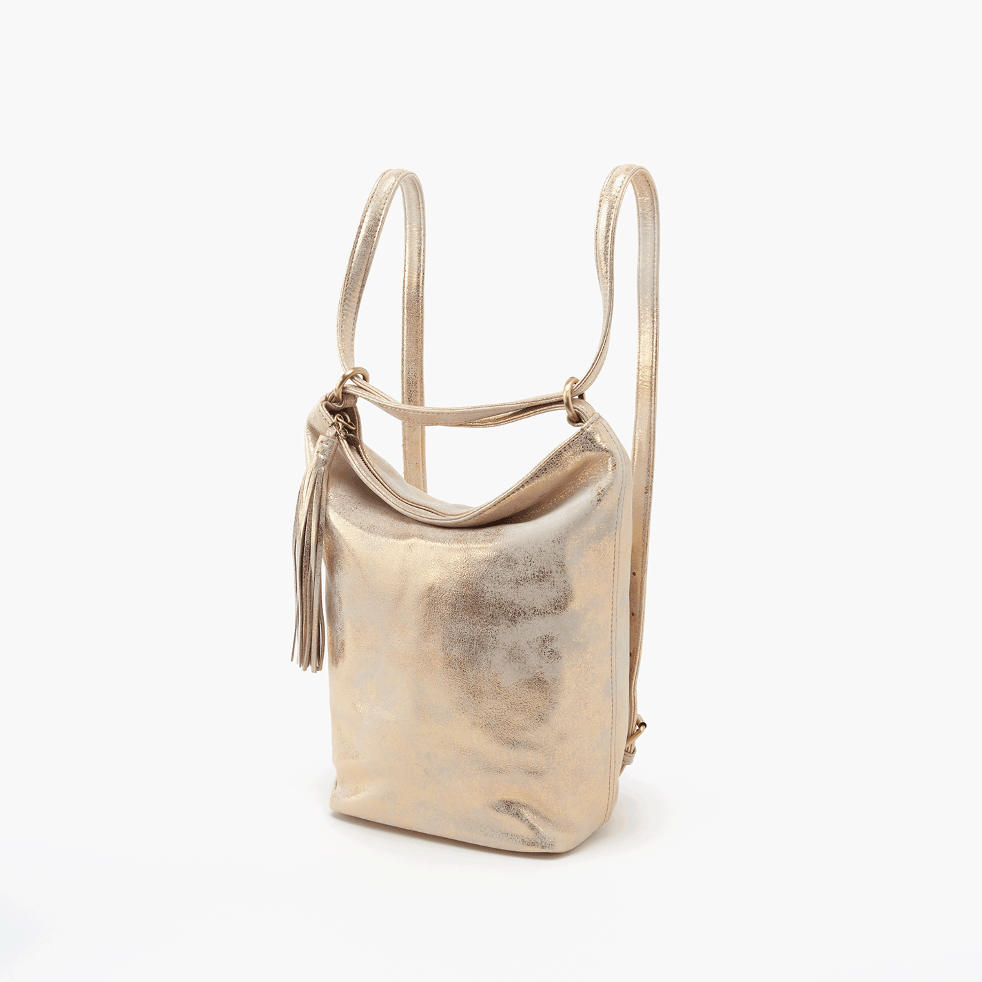 leather backpack bucket bag