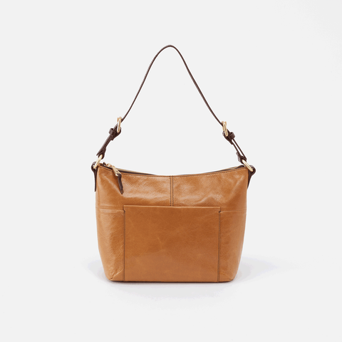 Charlie Cognac Brown Leather Shoulder Bag | Hobo