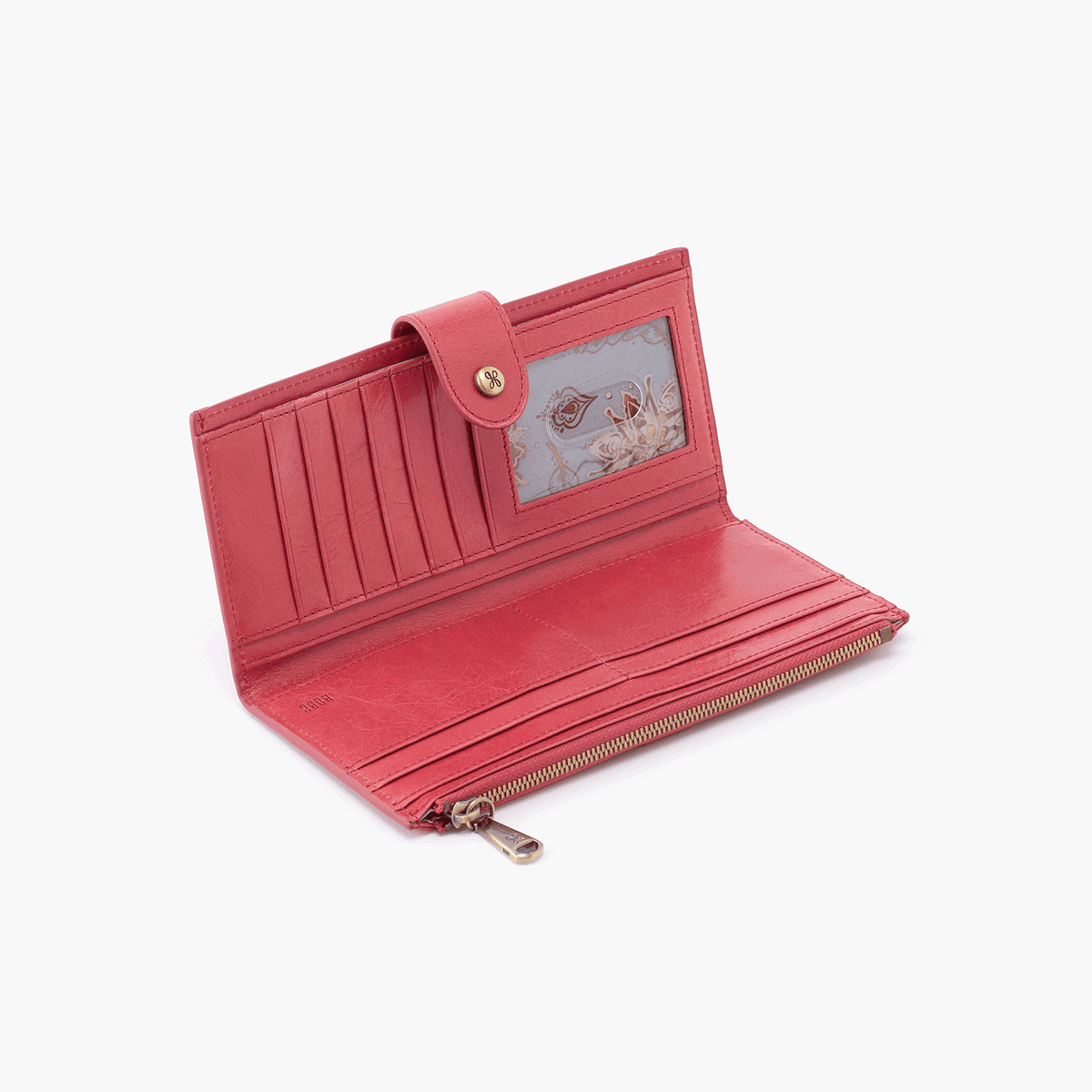 Dunn Pink Leather Large Wallet | Hobo