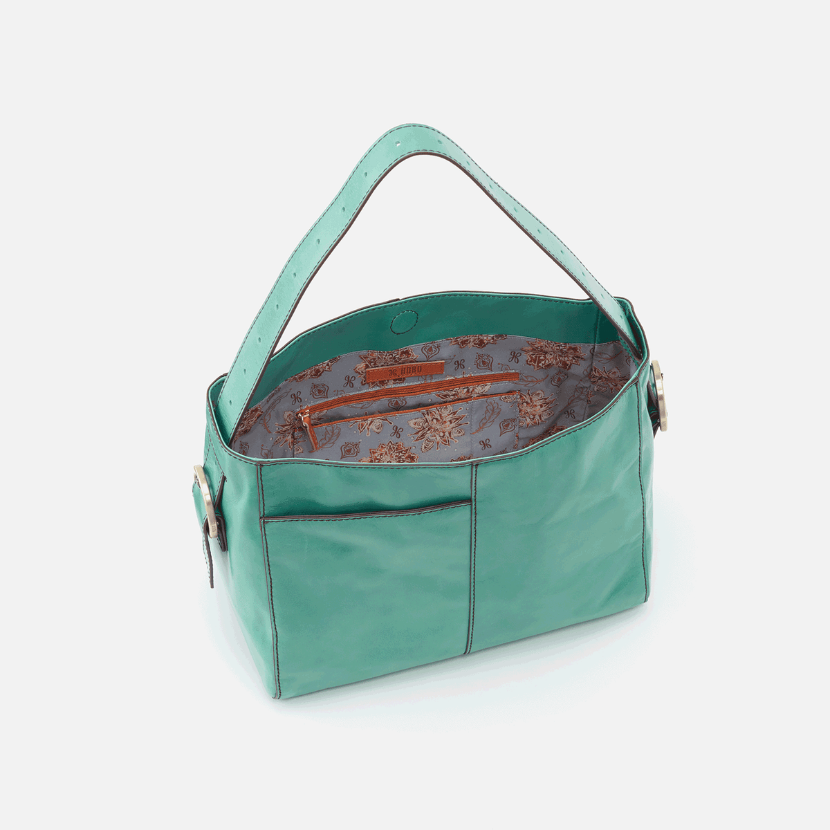 Render Seafoam Leather Shoulder Bag | Hobo