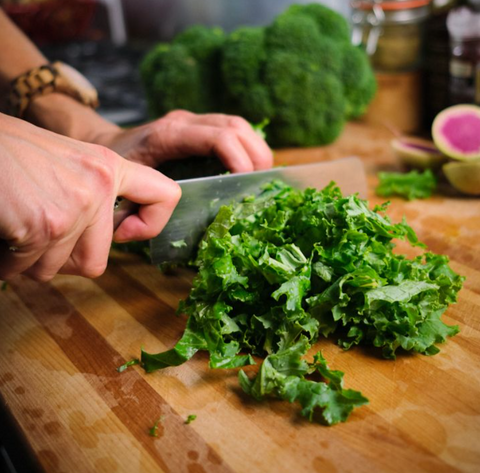 kale, knife, cooking, recipes, healthy