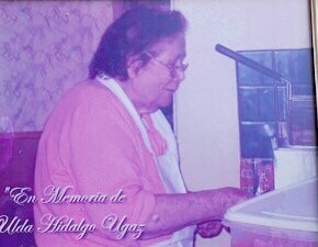 Chef Jose Fuster's grandmother in the kitchen