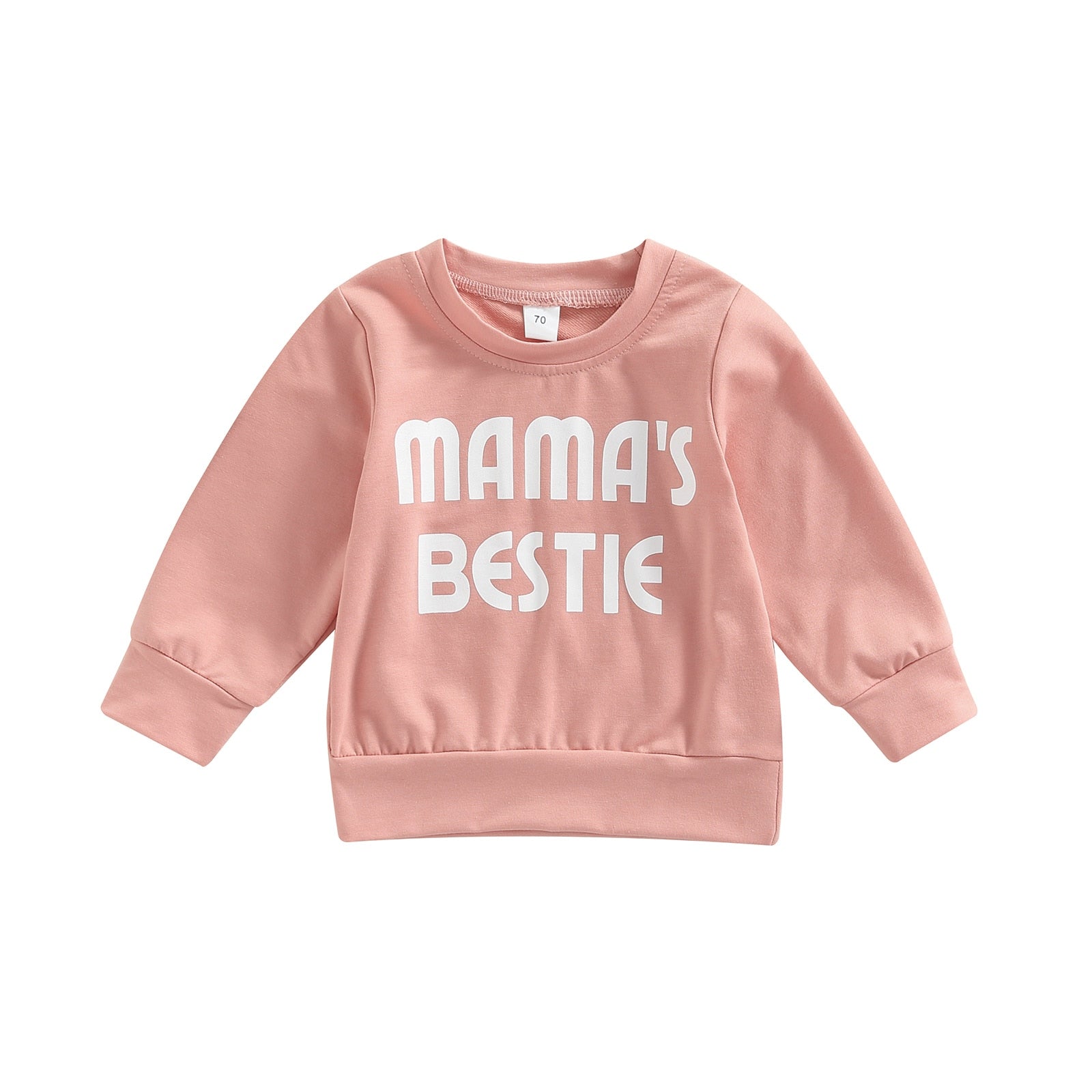 Mama's Bestie Crew - Peach – Tots On Trend