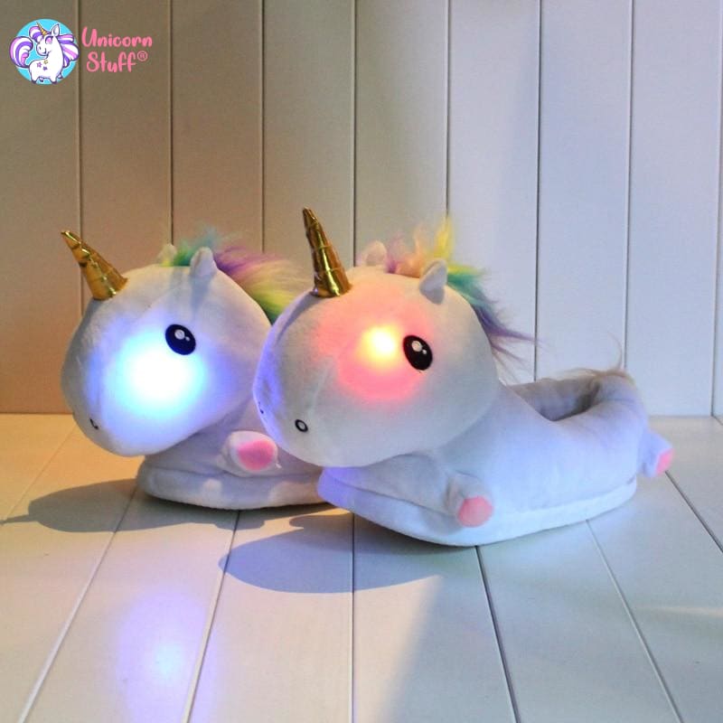 children's light up unicorn slippers 