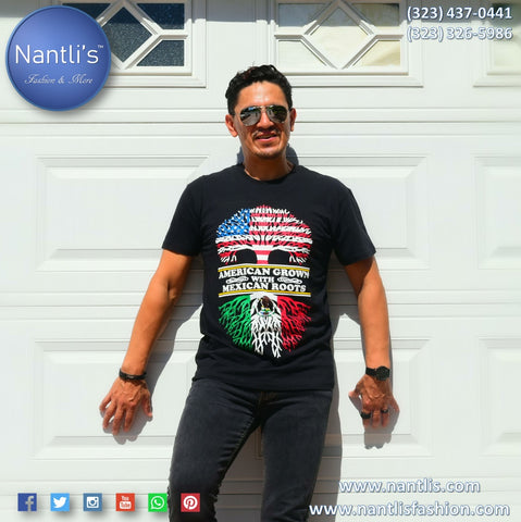 Playeras Modernas para hombres Mexico-Americanas