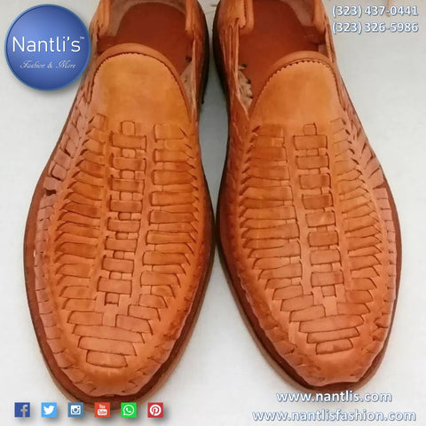 Leather Huaraches for men - Handwoven Shoes 