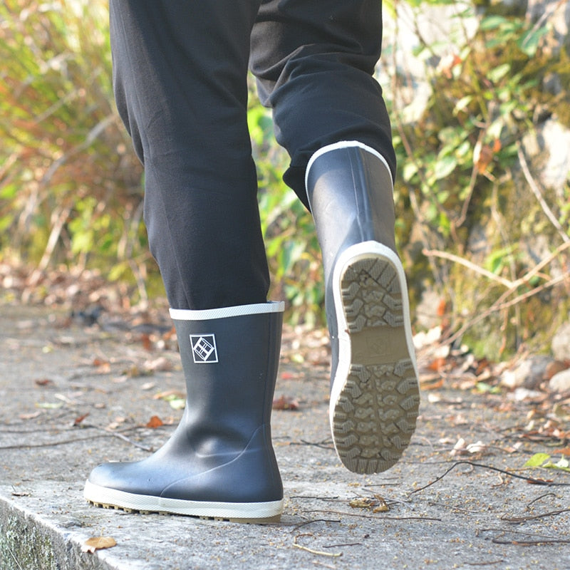 Non-slip Fishing Boots Men, Men's Rain Boots Rubber