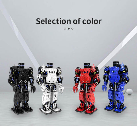 XiaoR Geek Bionic Programmable Smart Humanoid Robot, Smart Boxing Football Dancing Robot with black， white，red， and blue four color for select.