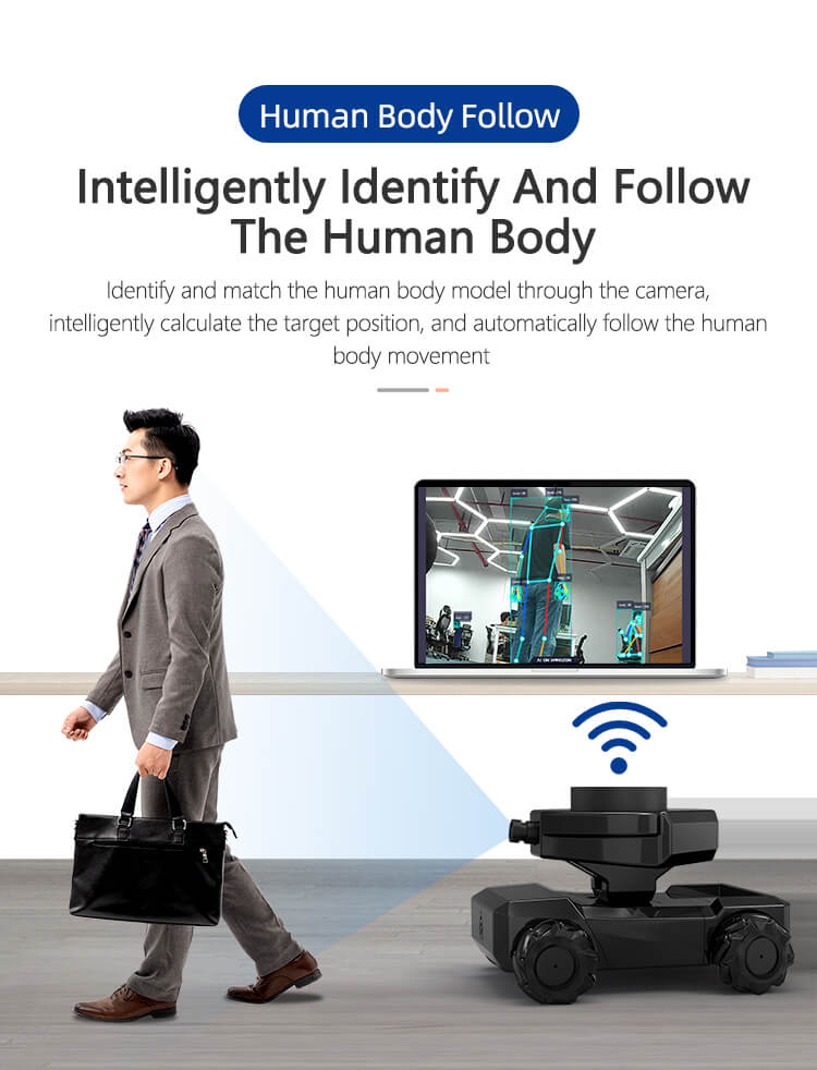 Intelligently identify and follow the human body
