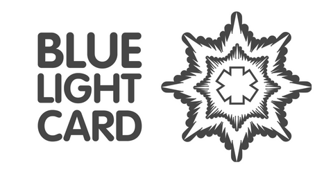blue light card logo