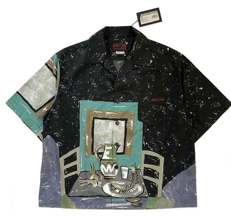 Prada Oil Painting Camo Shirt