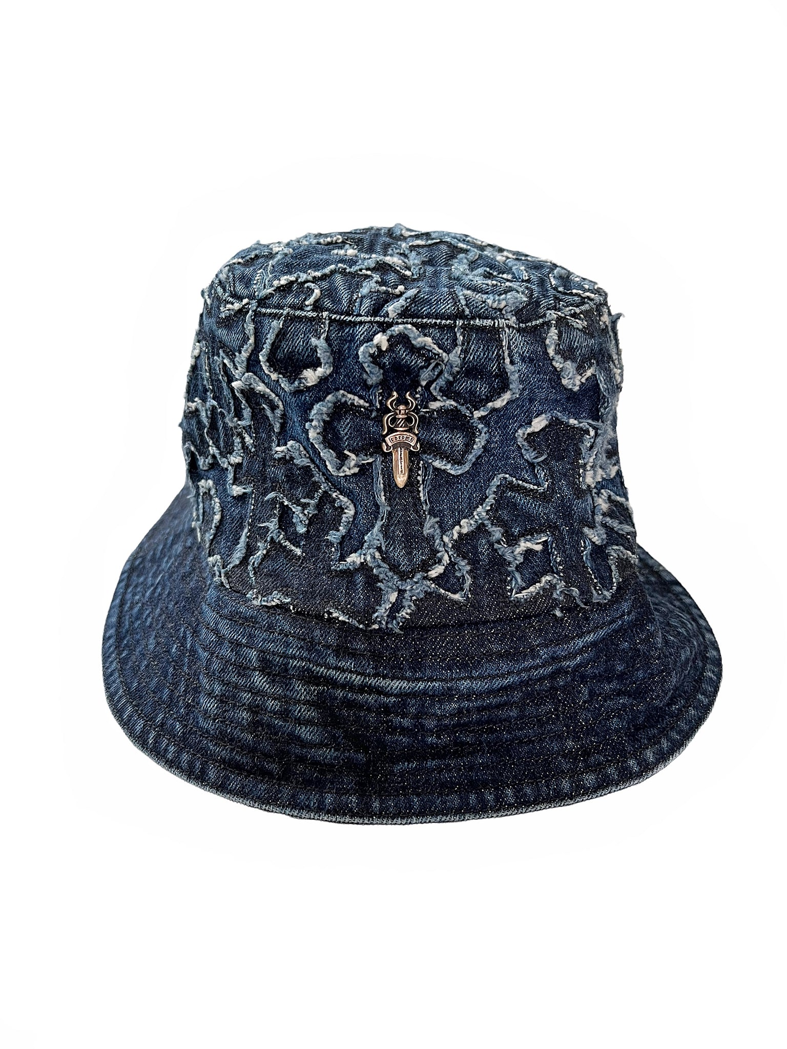 Chrome hearts leather bucket hat