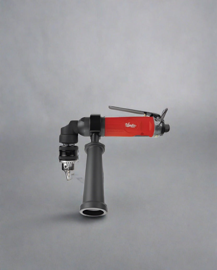 Low Profile Right Angle Drill 1/2 Keyed Chuck With Side Handle 500rpm 0.5hp  - - 28490