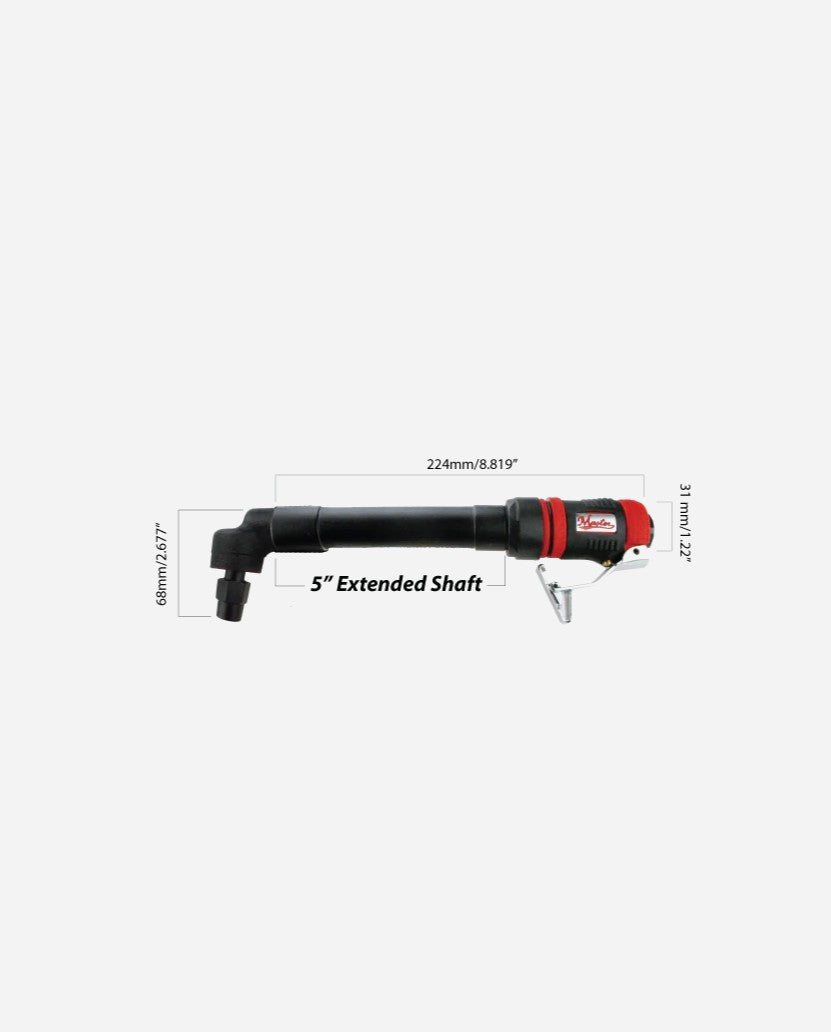 Long Neck Right Angle Extended Air Die Grinder With 5-inch Shaft, 20000RPM  - 38390