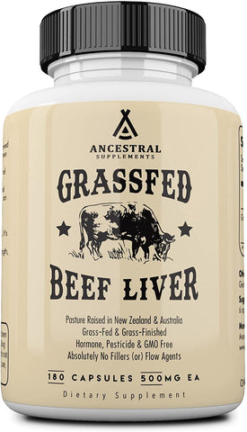 Ancestral supplements grass fed beef liver