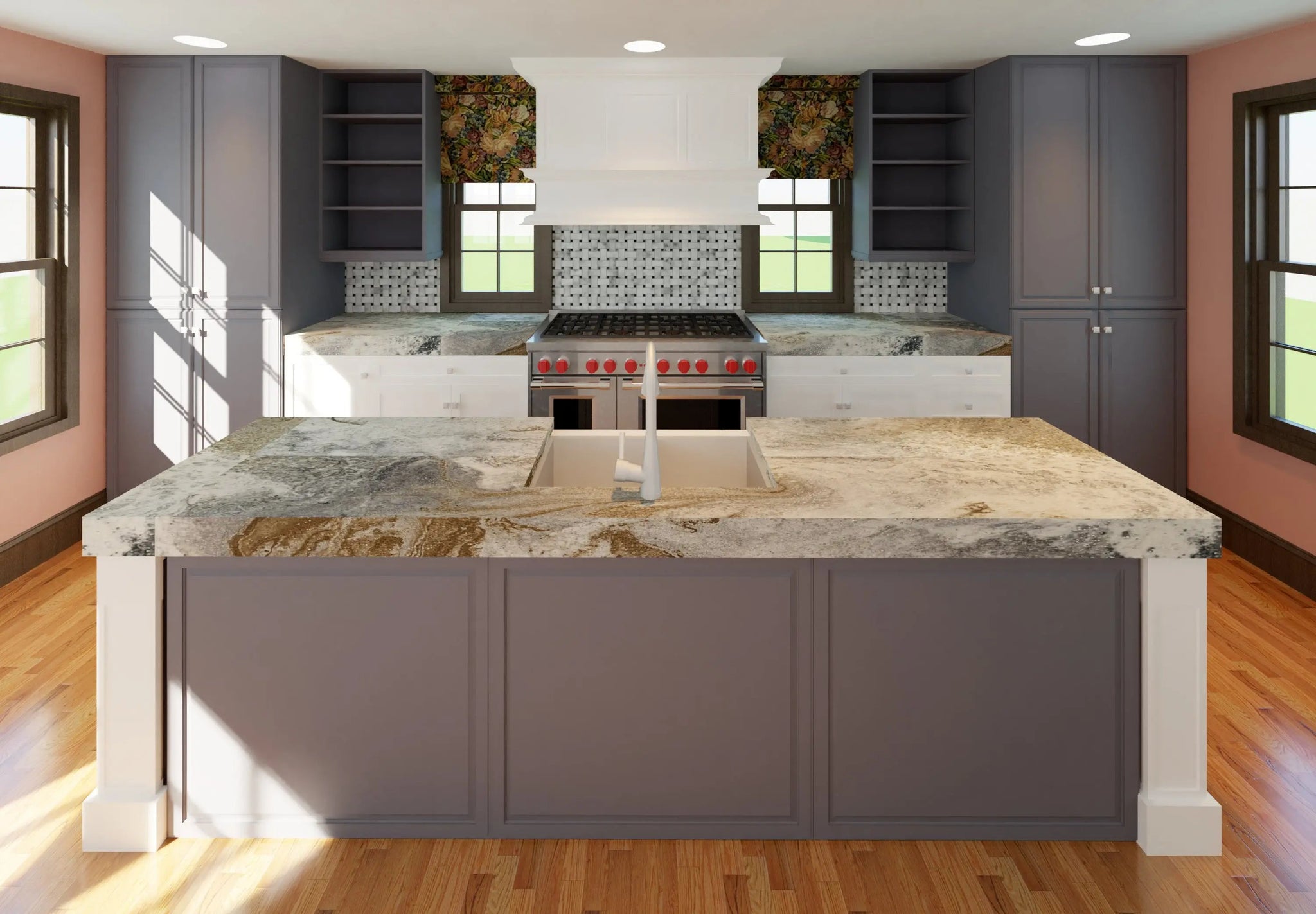 Marble Concrete Countertops At Authentic Homes In Utah