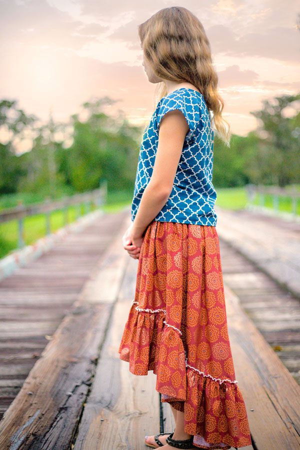 Clover Tween Top & Skirt – Violette Field Threads