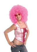 Afro Wig. Mega Pink